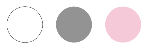 Three circles on a light gray background: the left circle is white with a thin black outline, the middle circle is solid gray, and the right circle is solid light pink. The circles are evenly spaced in a horizontal row. Read more at Aerovex Systems (aerovexsystems.com)
